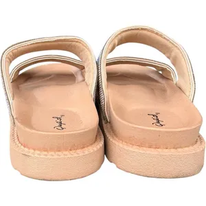 Womens Buckle Qupid Holographic Bling Chunky Slides Sandals - Sz 8 thumbnail 5