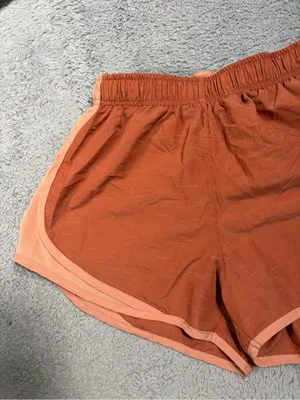 Nike Women's Rust Orange Running Shorts small thumbnail 4