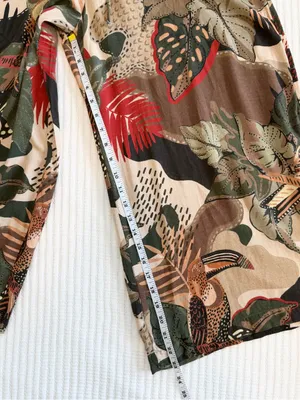 FARM Rio Tropical Printed Jumpsuit in Beige, Olive & Red thumbnail 8