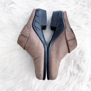Ariat Brown Leather Sport Clog Slip On Slingback thumbnail 5