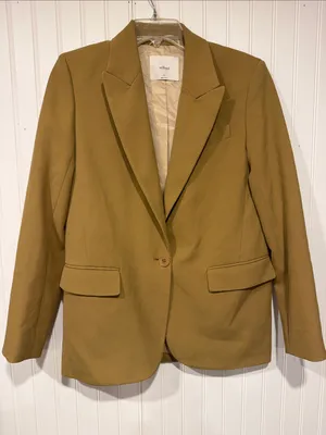 Wilfred Tan Single-Button Tailored Blazer thumbnail 1
