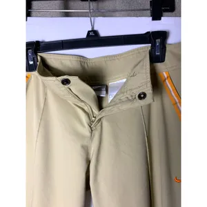 Nike Golf Pants Womens M Beige Khaki Orange Stripe Dri Fit Straight Leg thumbnail 9
