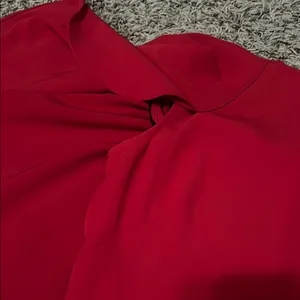 Calvin Klein Red Ruffled Midi Dress thumbnail 4