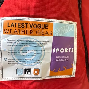 Red Ski & Snow Jacket weatherproof windbreaker hooded Raincoat size medium thumbnail 7