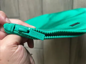 triangl swimwear Teal Green Zip Cosmetic Pouch thumbnail 5