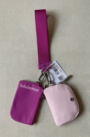 Lululemon Dual Pouch Wristlet - Pow Pink Tone/Flush Pink thumbnail 1