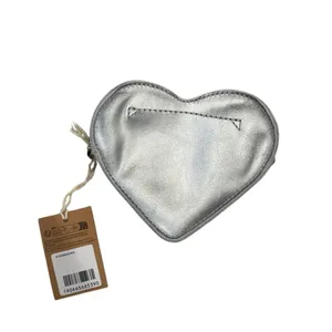 Dr. Martens Mini Silver Metallic Leather Heart Shaped Bag NWT Silver Chain Strap thumbnail 2