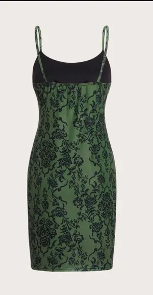 Romwe Fairycore Floral Print Cami Dress thumbnail 2