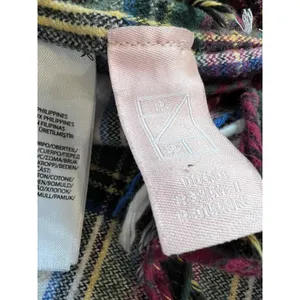 Polo Ralph Lauren Patchwork Plaid Fringe Flannel Shirt Multi Color XS thumbnail 11