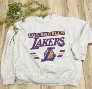 New / Lakers Sweatshirt / custom Gray Size L thumbnail 3