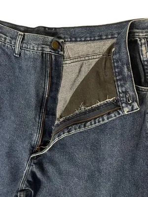 WRANGLER Silverlake Jeans Barebottom Blue Denim Dark Wash Size 19/20 VINTAGE thumbnail 7
