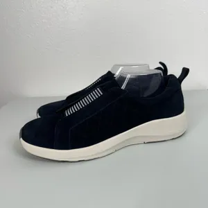 Lands’ End Blue Suede‎ Slip On Shoes Size 10 thumbnail 3