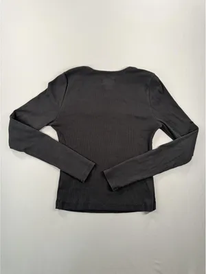 Maeve by Anthropologie | Small | Black Long-Sleeve Scoop-Neck Top thumbnail 6