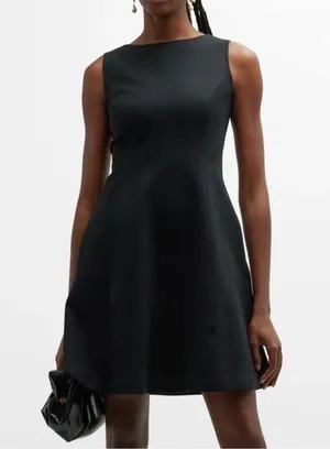 SPANX Black The Pefect Dress Fit and Flare Mini Dress S thumbnail 1