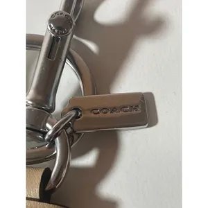 Coach Trigger Snap Keychain Yellow Lemon Leather Silver Hardware NYC thumbnail 7