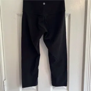 Lululemon black cropped leggings thumbnail 2