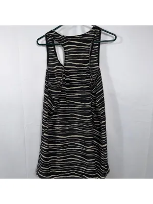 Imaginary Voyage Zebra Stripe Racerback Tank Top Size Large thumbnail 7