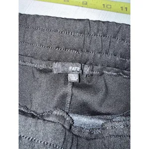 Fate Faux Leather Front Jogger Pants Black Mixed Media Drawstring Size L‎ thumbnail 6