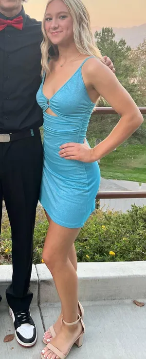 Princess Polly Mini Blue Dress thumbnail 2