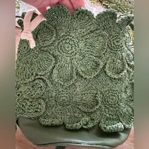 Free People Best In Show Bucket Bag in Hunter Green NWOT $108 thumbnail 5