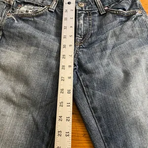 7 For All Mankind Blue Flared Jeans thumbnail 4