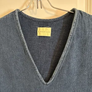 Simon Miller Alawa Frayed Mini Denim Dress‎ Size 1 Small Boho Designer thumbnail 2
