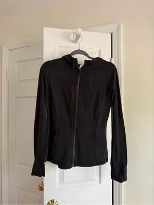 Lululemon Define Hooded Jacket Nulu Black Size 10 thumbnail 4