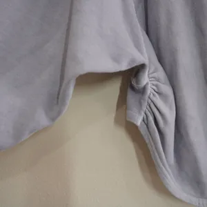 FP Movement Size Small‎ Purple Grey Sweatshirt Ruched Side Cropped Oversized thumbnail 3