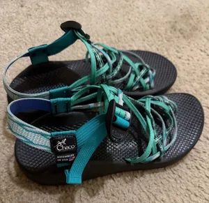 Chaco Z/2 Unaweep Vibram Sport Sandals Teal Black Approximate Size 8 thumbnail 1