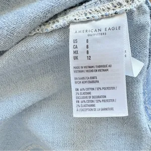 American Eagle Outfitters Light Blue Denim Overalls Dress thumbnail 6