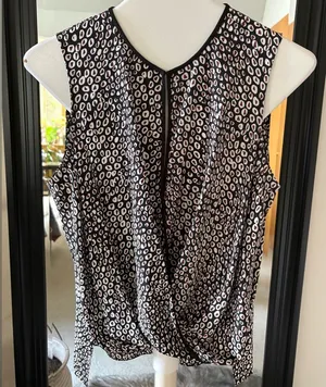 DIANE VON FURSTENBERG Sleeveless Draped Blouse thumbnail 1