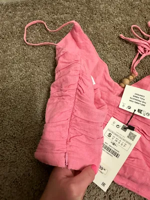 ZARA Linen Top thumbnail 6
