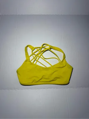 Lululemon Free to be Wild Sports Bra Yellow thumbnail 3