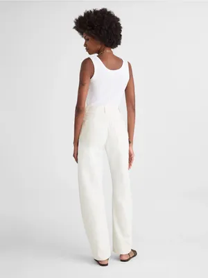 Madewell The Balloon Jean White Barrel Leg Jeans Baggy‎ NWT Size 24 (US 00) thumbnail 2