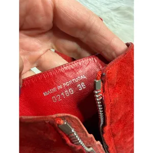 Dorateymur Red Suede Sybil Ankle Boots thumbnail 9