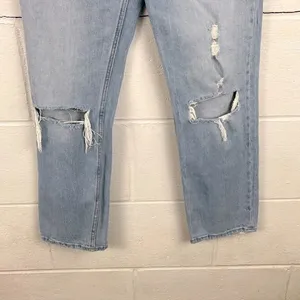 Abercrombie & Fitch the ankle straight ultra high rise curve love light jean thumbnail 4