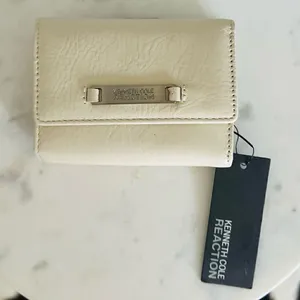 KENNETH COLE REACTION VINTAGE WALLET WITH‎ SOLAR POWERED CALCULATOR, Ivory, NWT thumbnail 3