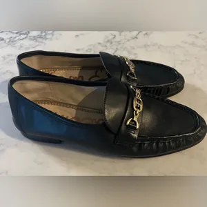 Sam Edelman Women's Lucca Moc Toe Leather Loafer Flats Black Size 9 EUC thumbnail 7