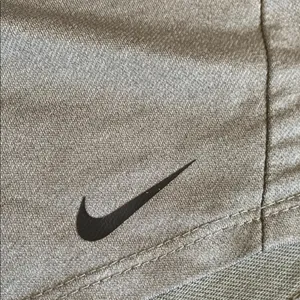 Women's Gray Nike Dri-Fit Athletic Shorts Drawstring Closure Size Small thumbnail 3