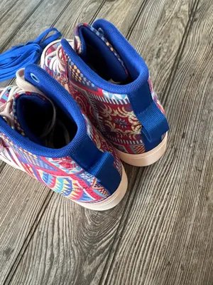 Adidas bravada shoes Multicolor Patterned High-Top Sneakers size 8 NEW colorful thumbnail 4