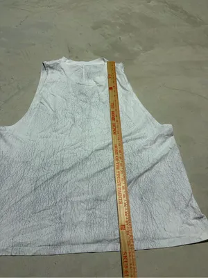 Lululemon White grey Sleeveless Muscle Tank Top thumbnail 3