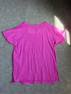 Pilcro Hot Pink Short Sleeve Tee thumbnail 3