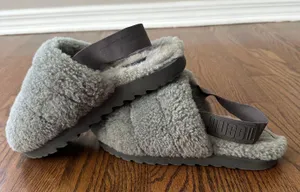 UGG Super Fluff Slipper With Strap thumbnail 1