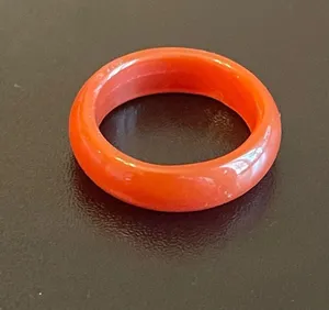 Red agate ring size 7 thumbnail 2