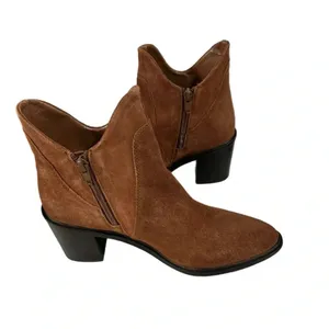 New Seychelles Pretty Little Bird Suede Cognac Brown Boots Fashion Booties Sz 8 thumbnail 7