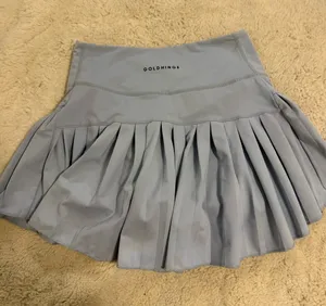 Light Blue Gold Hinge Tennis Skirt thumbnail 1