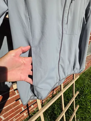 L.L. Bean womens Lightweight Windbreaker Grey Size XL Gray thumbnail 3