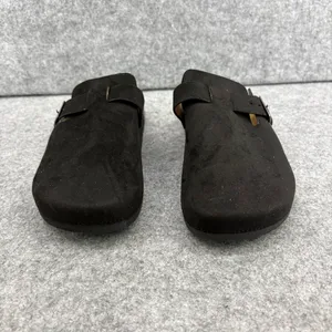 YOKI Gila 102 Black Suede Slip-On Clogs size 8.5 thumbnail 2