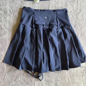 Halara Breezeful Navy Blue Tennis Skirt Set Strappy Sports Bra Pleated Skort S thumbnail 14