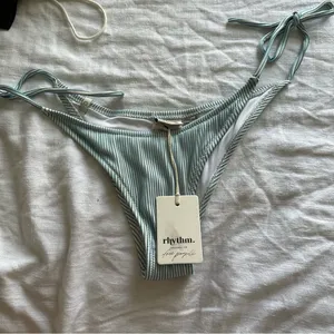 NWT Rhythm Striped Noumea Ribbed Bikini Bottom thumbnail 2